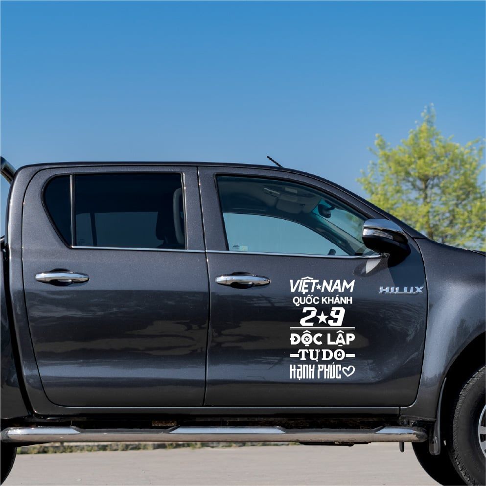 Car Transfer Sticker size 25x40cm dán xe hơi