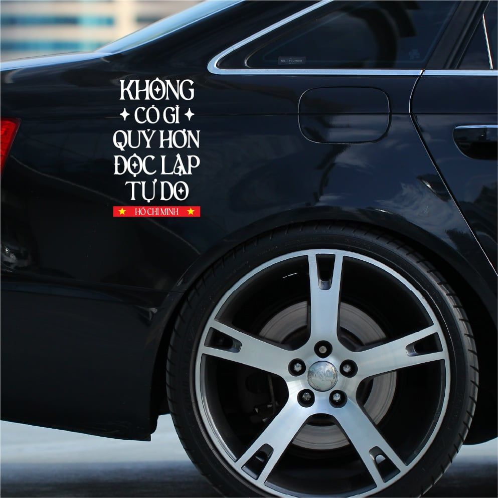 Car Transfer Sticker size 25x40cm dán xe hơi