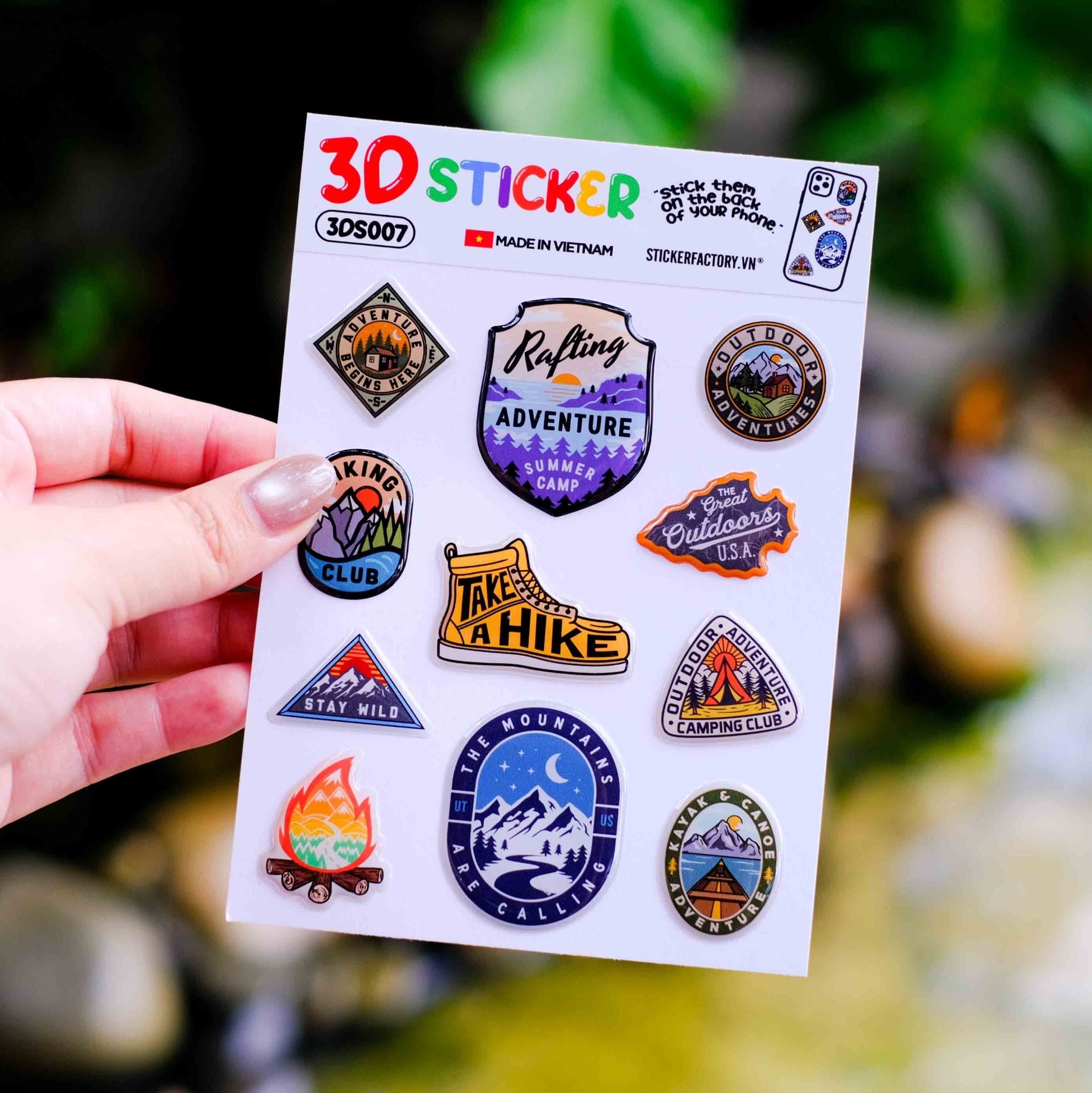 3D sticker - Hình dán Epoxy Domed