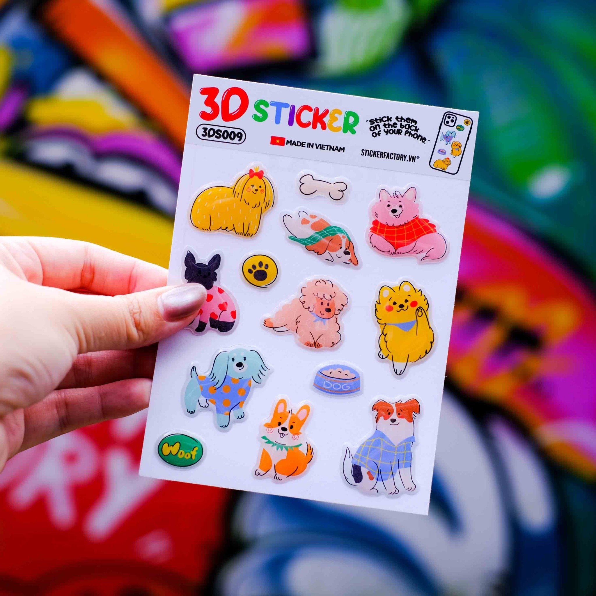 3D sticker - Hình dán Epoxy Domed