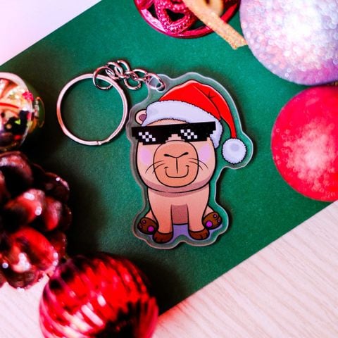  KC0042 Cool Capy Noel - Móc khóa Acrylic Keychain 