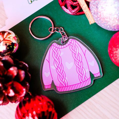  KC0036 Cozy Sweater Noel - Móc khóa Acrylic Keychain 