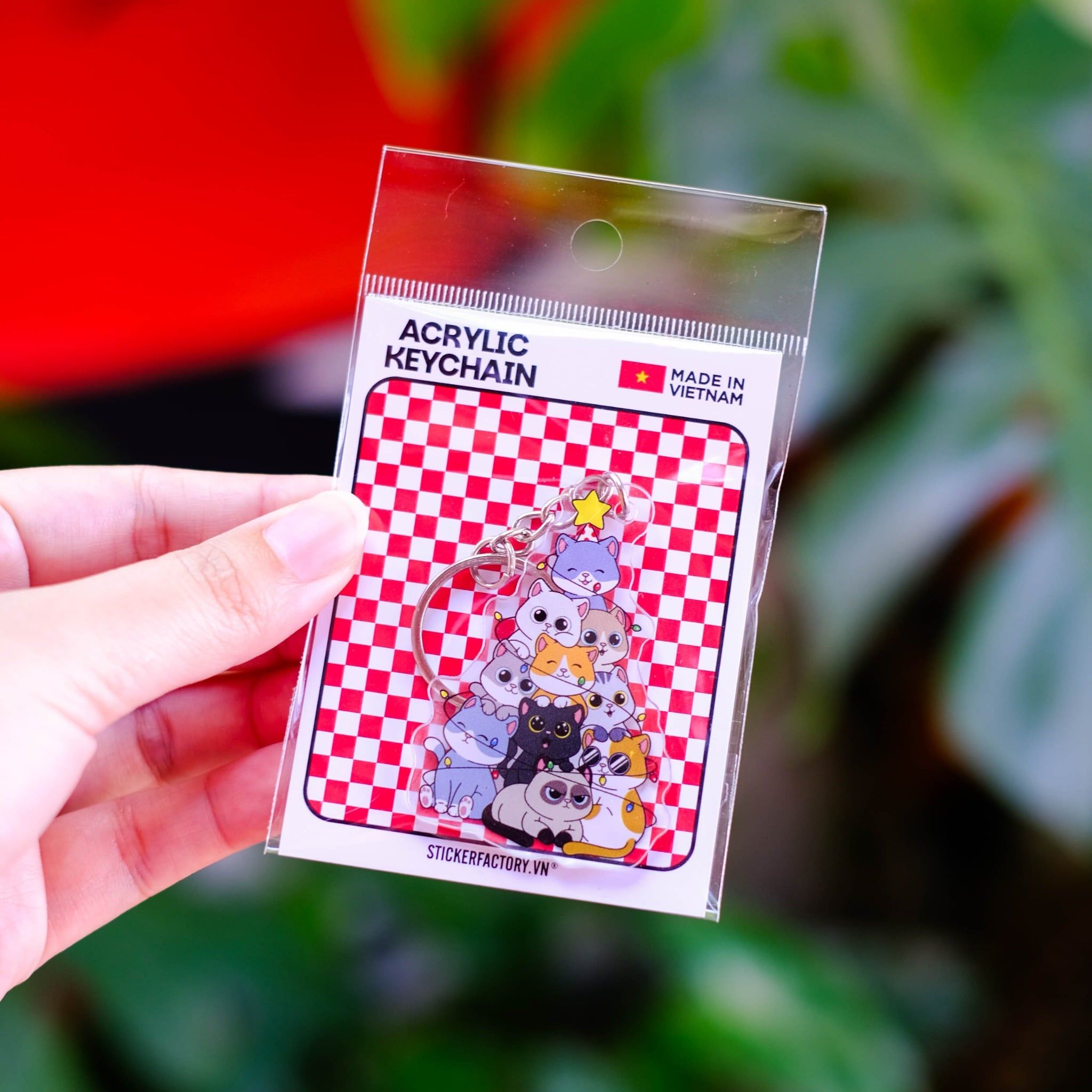 KC0044 Kitty Tree Noel - Móc khóa Acrylic Keychain