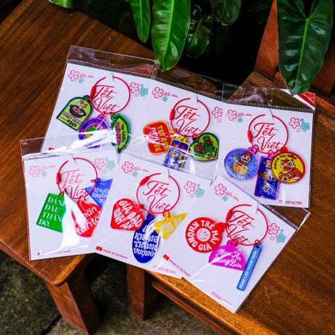  Tết Việt Bộ 3 charm móc khóa - Acrylic Keychain 