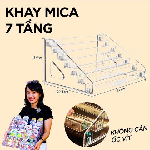  Khay mica 7 tầng 