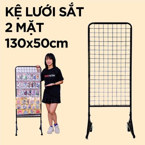  Kệ lưới sắt 2 mặt đế đứng 