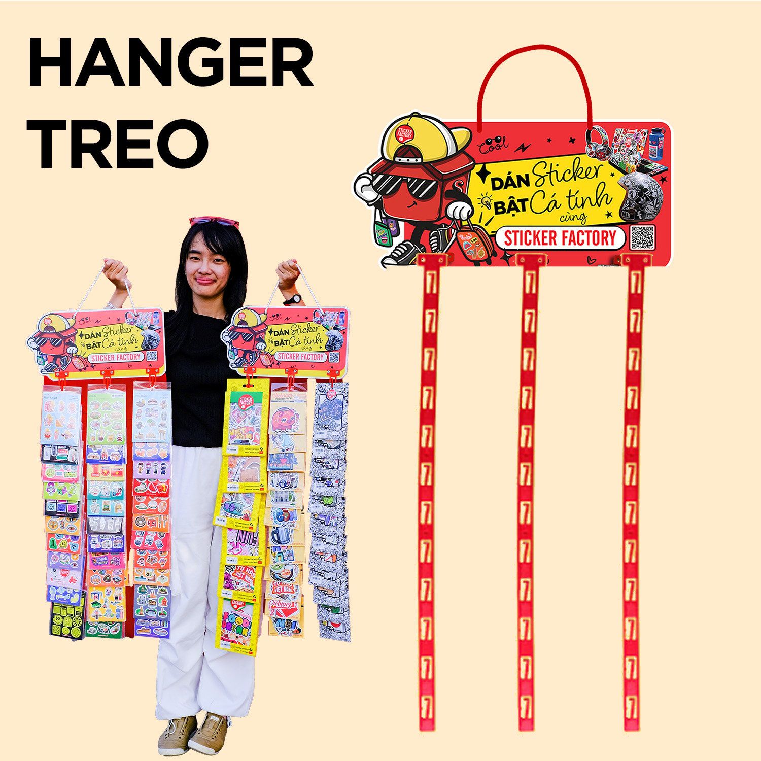 Hanger treo 3 dây nhựa