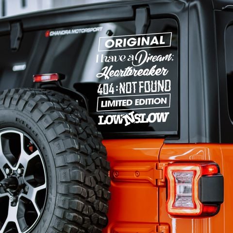  Typography Transfer Sticker 7.6 X 35 cm 