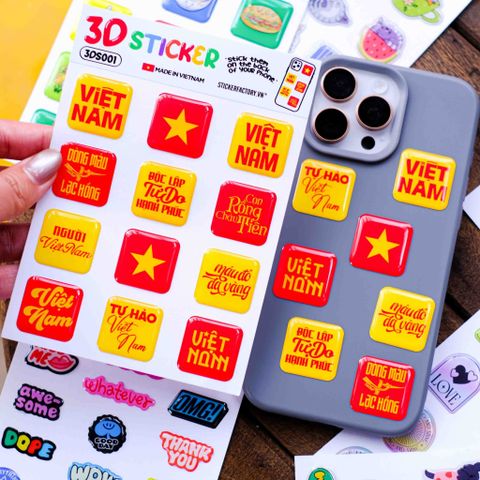  3D sticker - Hình dán Epoxy Domed 