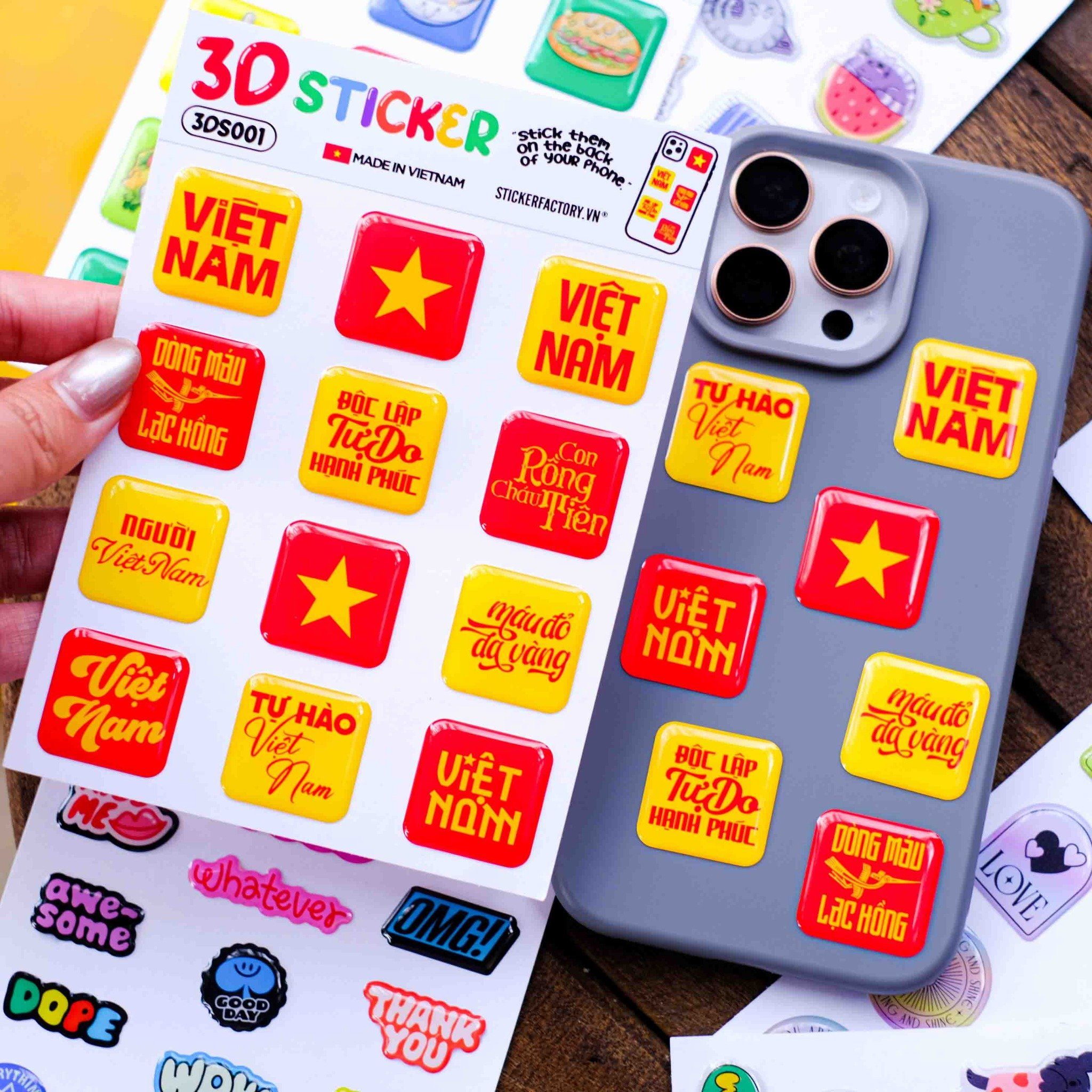 3D sticker - Hình dán Epoxy Domed