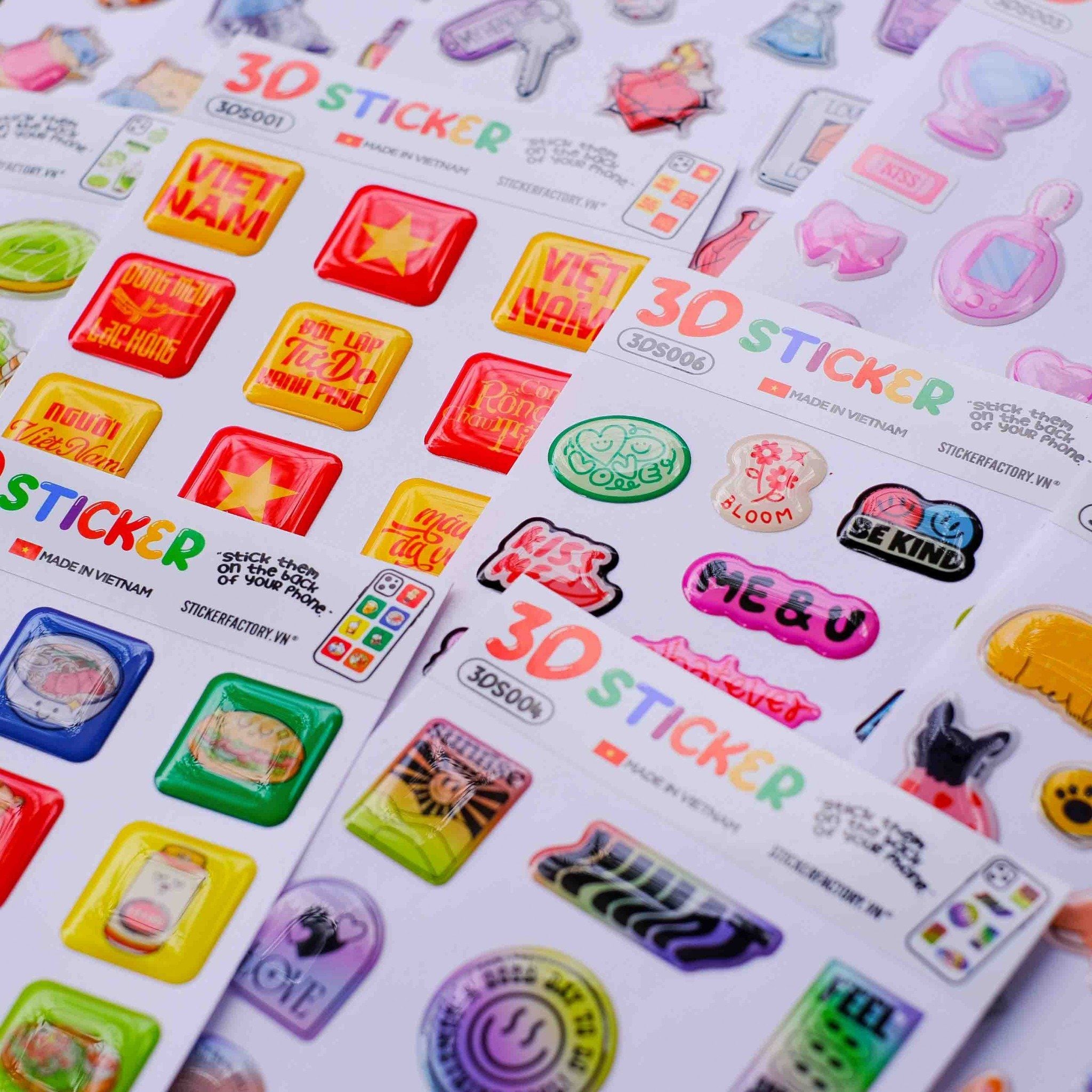 3D sticker - Hình dán Epoxy Domed