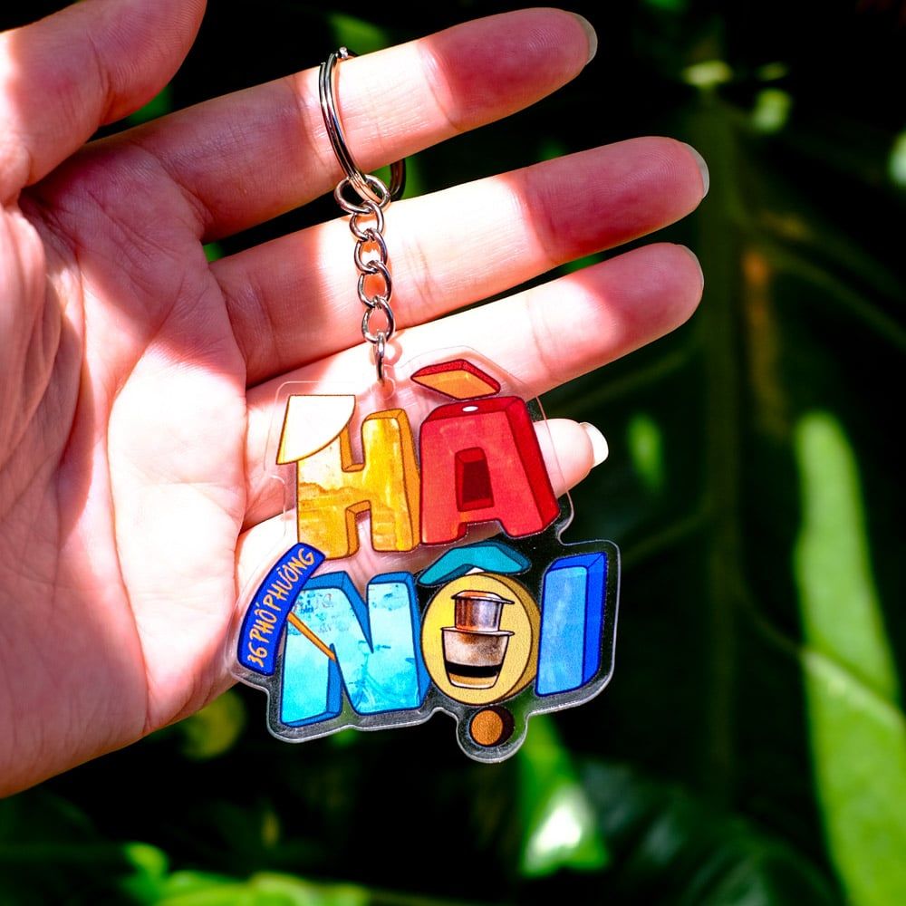 KC0033 Hà Nội - Móc khóa Acrylic