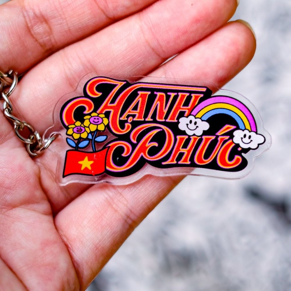 KC0029 Hạnh phúc - Móc khóa Acrylic