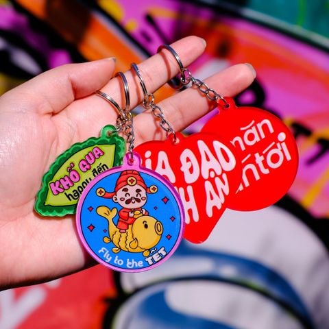  Móc khóa Tết 1 charm - Acrylic Keychain 