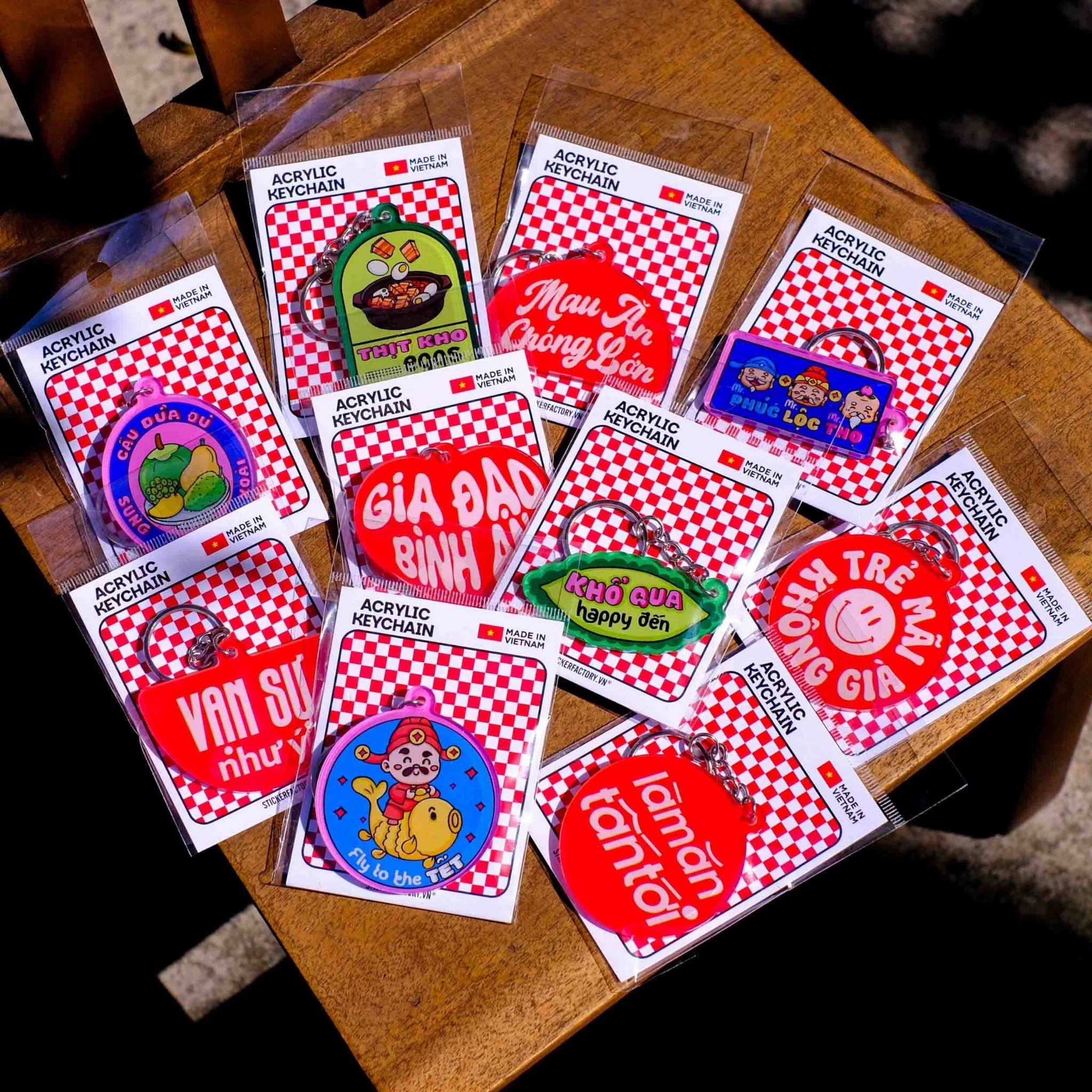 Móc khóa Tết 1 charm - Acrylic Keychain