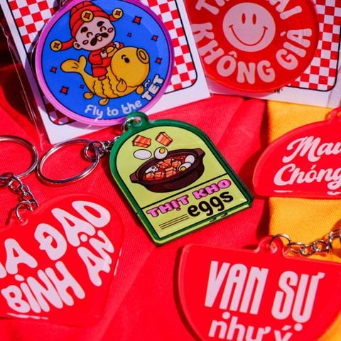  Móc khóa Tết 1 charm - Acrylic Keychain 
