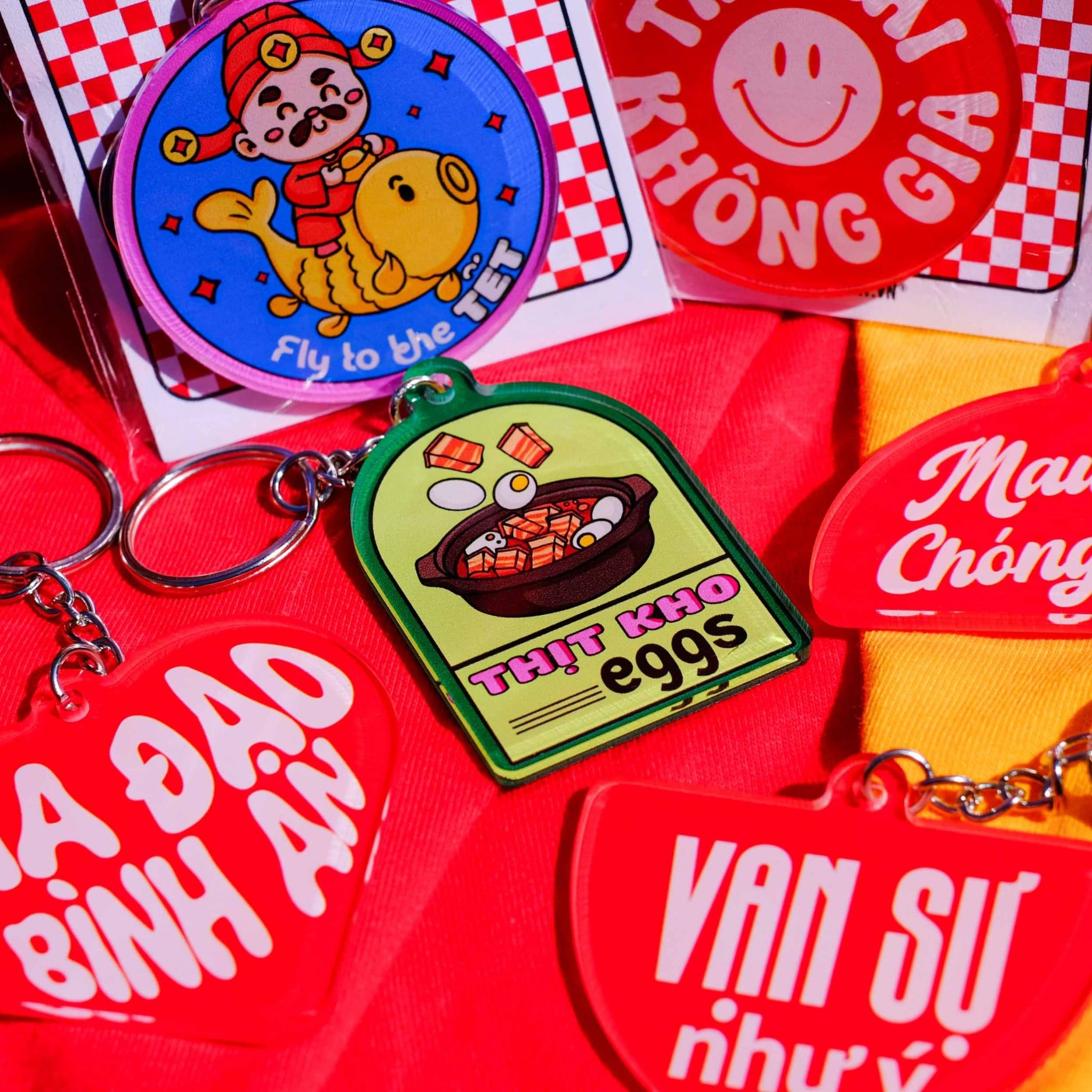 Móc khóa Tết 1 charm - Acrylic Keychain