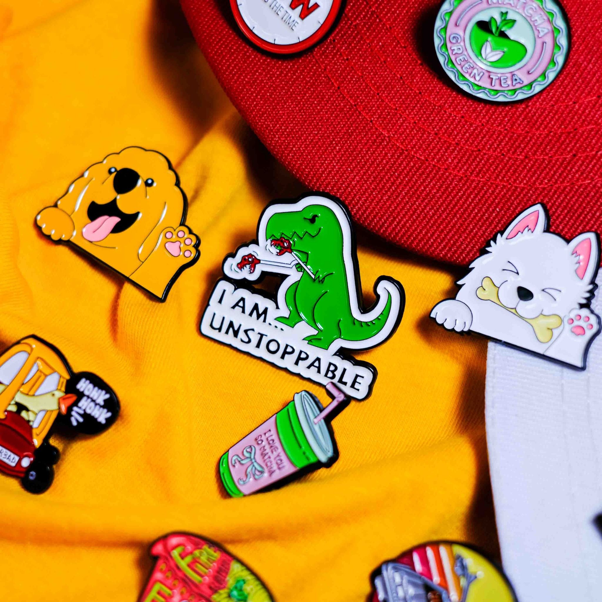 EPIN038 Fun Vibes - Set 4 Enamel Pin - Huy hiệu kim loại