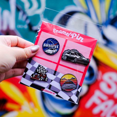  EPIN040 Racing Soul - Set 4 Enamel Pin - Huy hiệu kim loại 