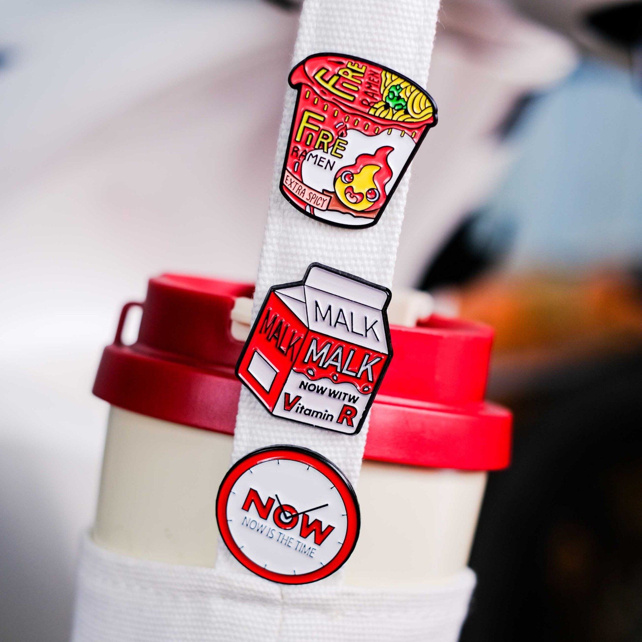 EPIN039 Spicy Set - Set 4 Enamel Pin - Huy hiệu kim loại