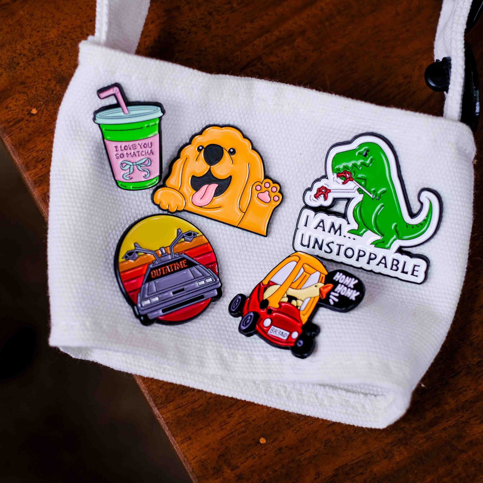 EPIN038 Fun Vibes - Set 4 Enamel Pin - Huy hiệu kim loại