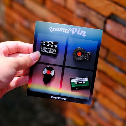  EPIN034 Retro Movie - Set 4 Enamel Pin - Huy hiệu kim loại 