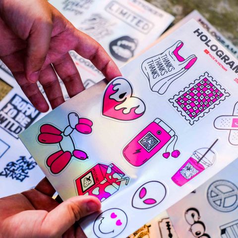  Hologram Sticker Sheet A5 