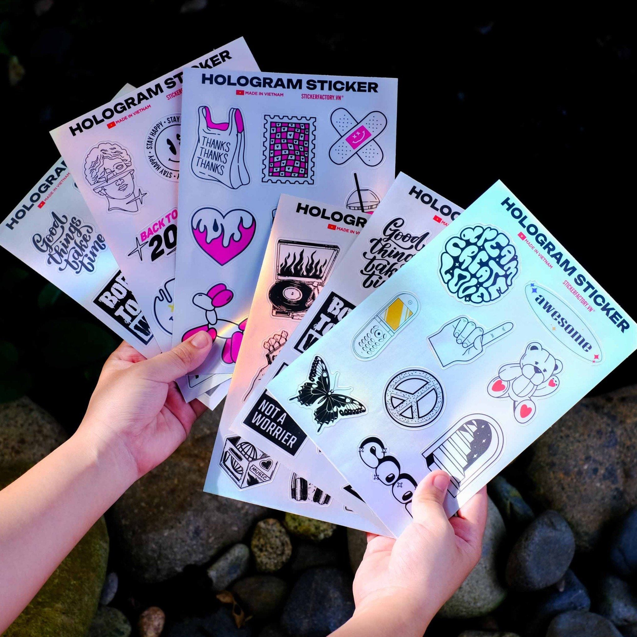 Hologram Sticker Sheet A5