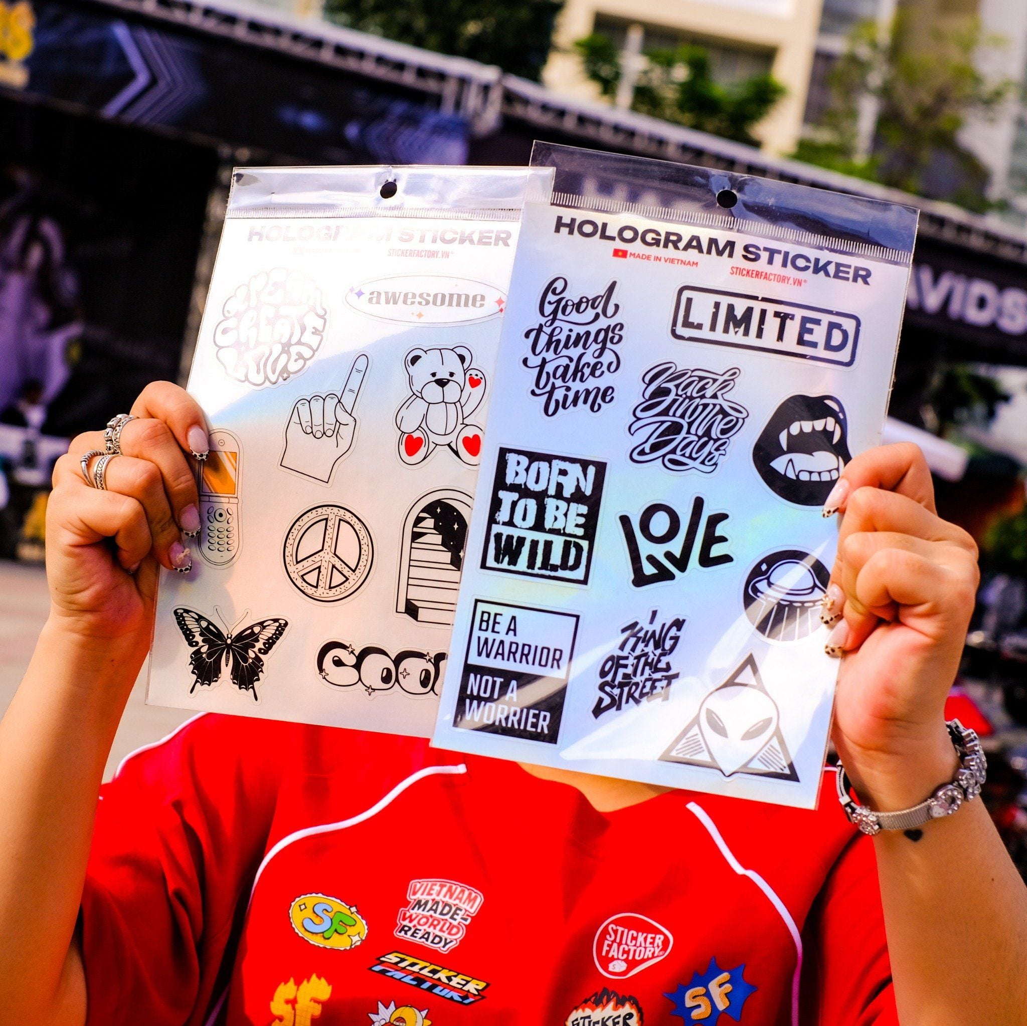 Hologram Sticker Sheet A5