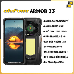 Ulefone Armor 33 - Chính hãng nguyên Seal GIÁ TỐT + Khuyến mãi Hấp Dẫn - 09175.09195