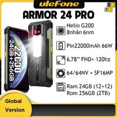Ulefone Armor 24 Pro eSIM - IP68/69K Pin 22000mAh Ram24GB Cam64/64NV/16MP Android 16