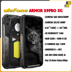 Ulefone Armor 29Pro 5G - Chính hãng nguyên Seal Giá Tốt + Khuyến mãi Hấp Dẫn - 09175.09195