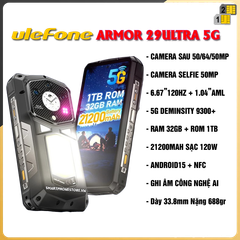 Ulefone Armor 29 Ultra (5G) - Chính hãng nguyên Seal GIÁ TỐT + Khuyến mãi hấp dẫn - 09175.09195