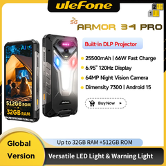 Ulefone Armor 34 Projector 5G - Chính hãng nguyên Seal Giá Tốt + KM Hấp Dẫn - 09175.09195