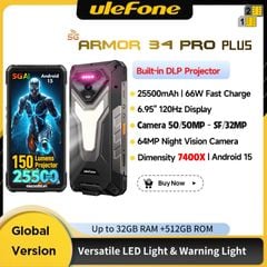 Ulefone Armor 34 Projector Plus 5G - Chính hãng nguyên Seal Giá Tốt + KM Hấp Dẫn