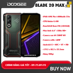 Doogee Blade 20 Max - Chính hãng nguyên Seal Giá Tốt + Khuyến mãi Hấp Dẫn - 09175.09195