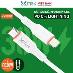 Cáp sạc nhanh PD30W TypeC-Lightning XMAX