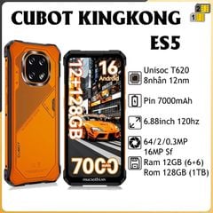 Cubot KingKong ES 5 - 2sim4G 8nhân Ram12GB Rom128GB Pin7000mAh Camera64/16MP Android16