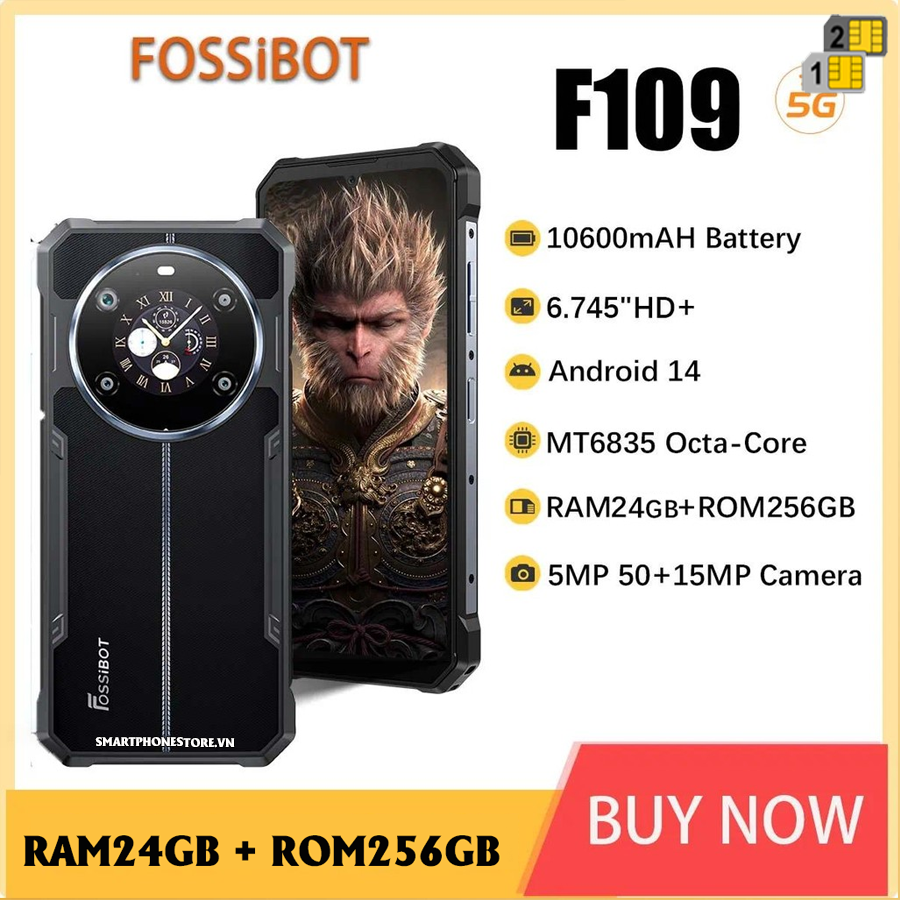 FossiBot F109 5G - Chính hãng nguyên Seal Giá Tốt + Khuyến mãi hấp dẫn - 09175.09195
