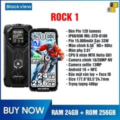 Blackview Rock 1 - Chính hãng nguyên seal giá tốt + Khuyến mãi hấp dẫn