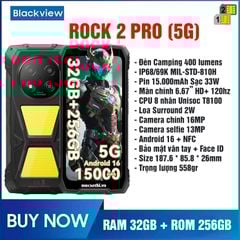 Blackview Rock 2Pro (5G) - Chính hãng nguyên Seal Giá Tốt + Khuyến mãi hấp dẫn