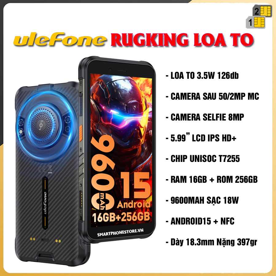 Ulefone RugKing - Chính hãng nguyên Seal Giá Tốt + Khuyến mãi Hấp Dẫn - 09175.09195