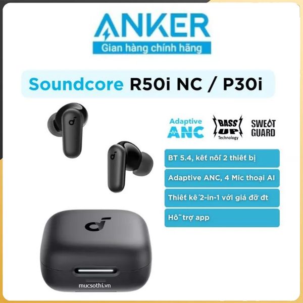 Sound Core R60inc Tai nghe bluetooth Anker SoundCore R60i NC dịch thuật kết nối 2 tiết b ...