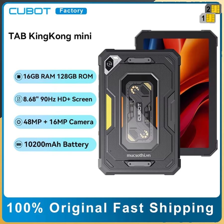 Cubot Tab KingKong Mini - IP68/69K Màn hình 8.68