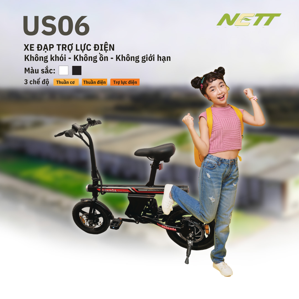 Xe đạp điện trợ lực NETT US06 - Xuân Hoà