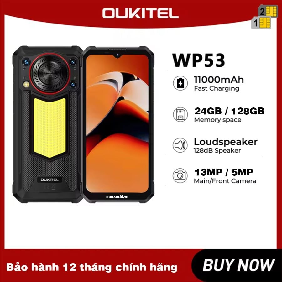 Oukitel WP53 LOA TO - Chính hãng nguyên Seal Giá Tốt + Khuyến mãi Hẫp Dẫn