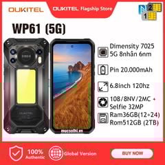 Oukitel WP61 (5G) - Chính hãng mới nguyến Seal GIÁ TỐT + Khuyến mãi hấp dẫn