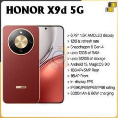 Honor X9d 5G - Chính hãng nguyên Seal GIÁ TỐT + Khuyến mãi hấp dẫn - 09175.09195