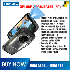 Blackview Xplore 2 Projector 5G - Chính hãng nguyên Seal Giá Tốt + Khuyến mãi Hấp Dẫn - 09175.09195