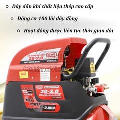 MÁY NÉN KHÍ CÓ DẦU OSHIMA 2HP 30L